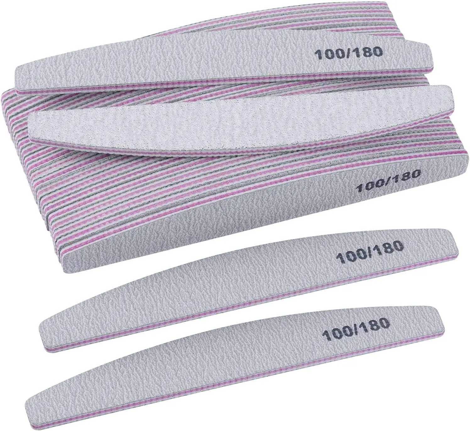 10 double-sided enamel nail files for nail sanding machines 100/180 nail art tools W240829
