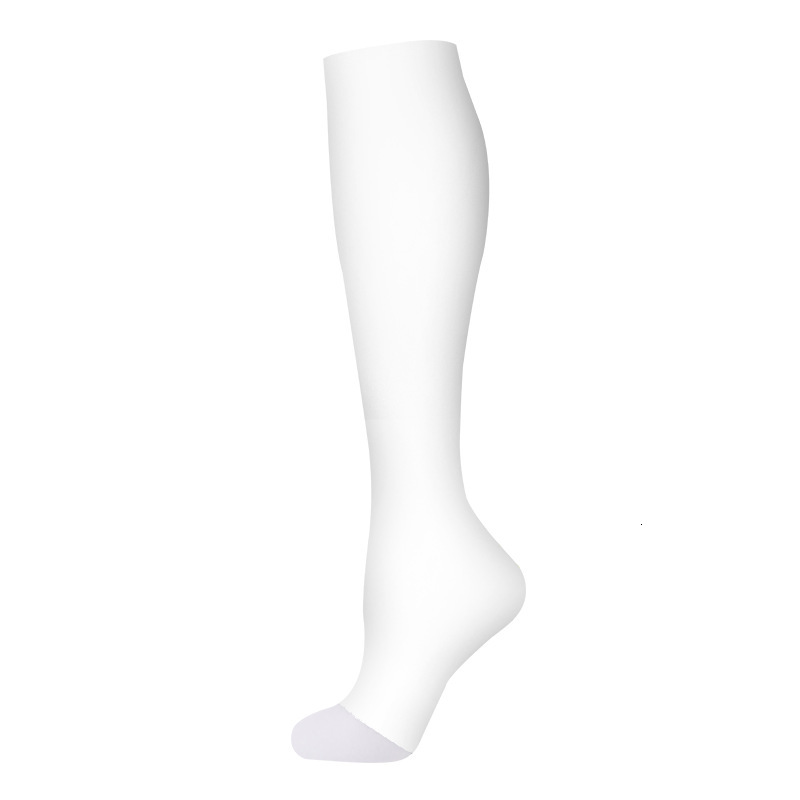 Open toe pressure outdoor sports calf running skipping rope socks, long tube shaping socks