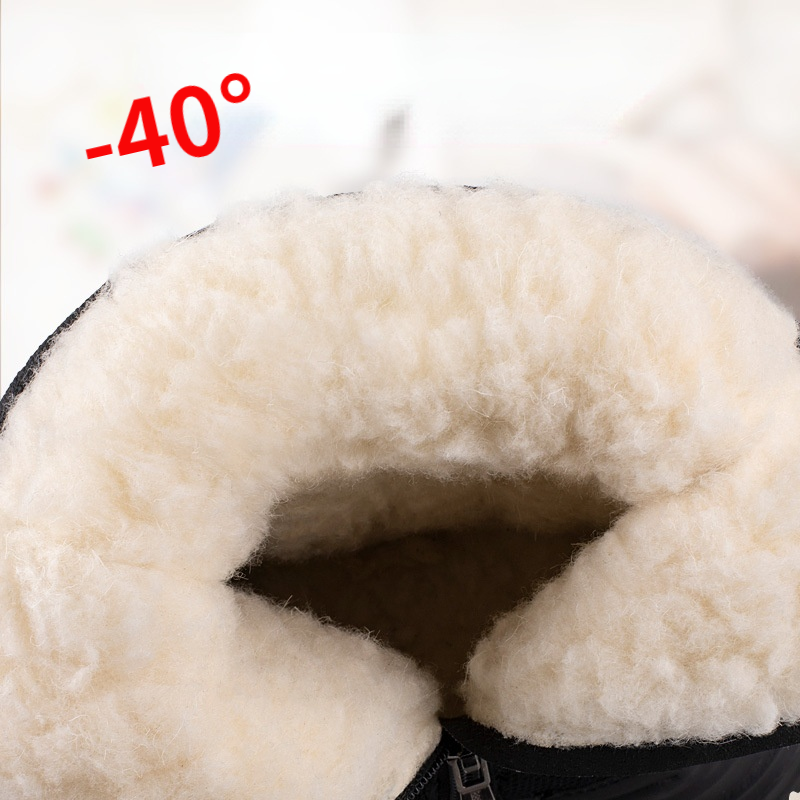 2021 Outdoor Winter Men Shoes Non-slip Waterproof Snow Boots Thicken Plush Warm Winter Boots Platform Booties Zapatos De Hombre