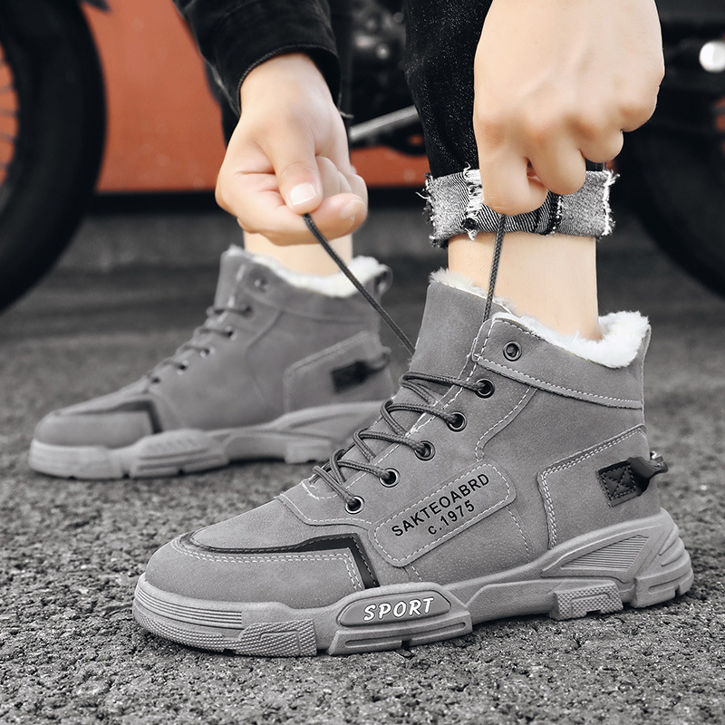 Winter Autumn Casual Shoes For Quality Men High Top Sneakers New Fashion Platform Ankle Boots Working Outdoor Booties Atos New De Hombre Cf8a Platm
