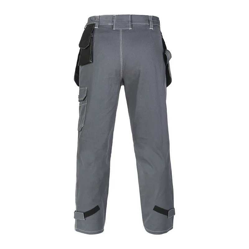 Mens work pants mechanical cotton with knee pads mens construction work pants W240829