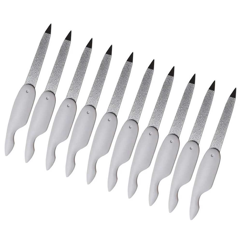 10 folding nail files gel polishing buffer files Manicure double-sided folding W240829