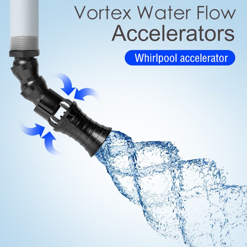 1/2" 3/4'' 1" Adjustable Direction Vortex Water Flow Accelerator Aquarium Rotating Water Outlet Nozzle for Fish Tank Filter Pump