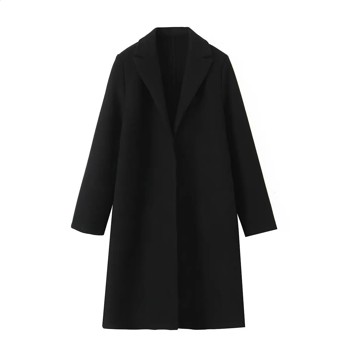 PRINTKAOIR womens wear European style womens wear fashion casual temperament simple cloth coat wool coat 240830