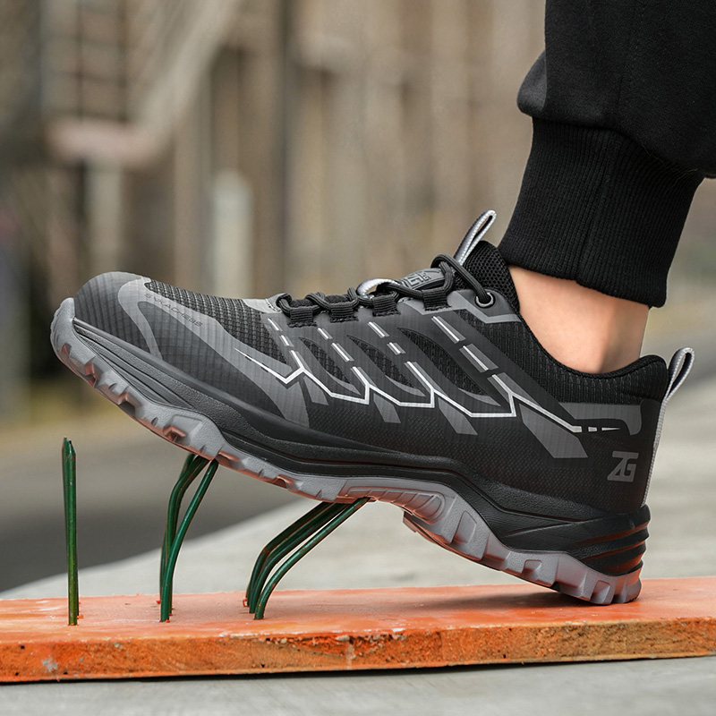 Sneakers Lightweight Fashion Safety Steel Toe Work Boots Indestructible Puncture-Proof Men Protective Shoes 62a5