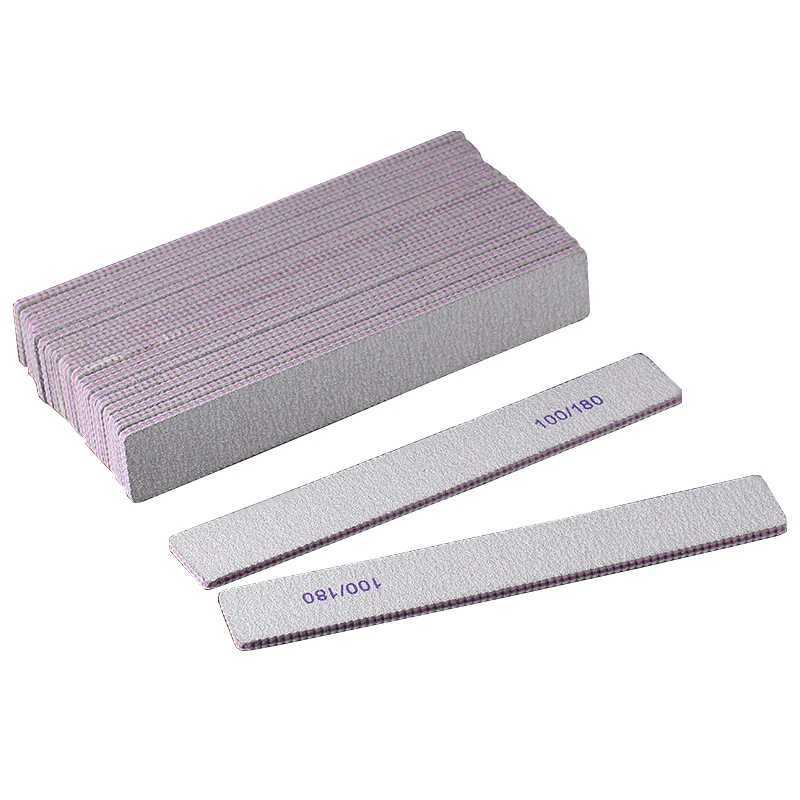 5/10 pieces of professional nail file double-sided buffering nail accessories used for processing nail sanding and polishing tools lime A Ongle W24082