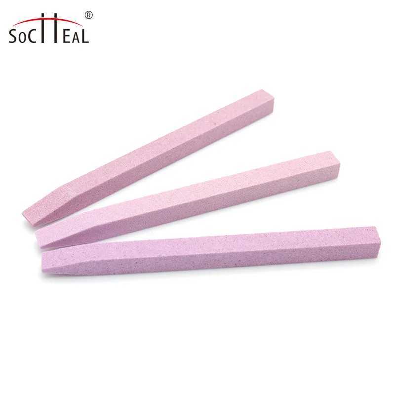 Quartz nail file professional sanding buffer block V-shaped nail art grinding keratin layer removal process tool W240829