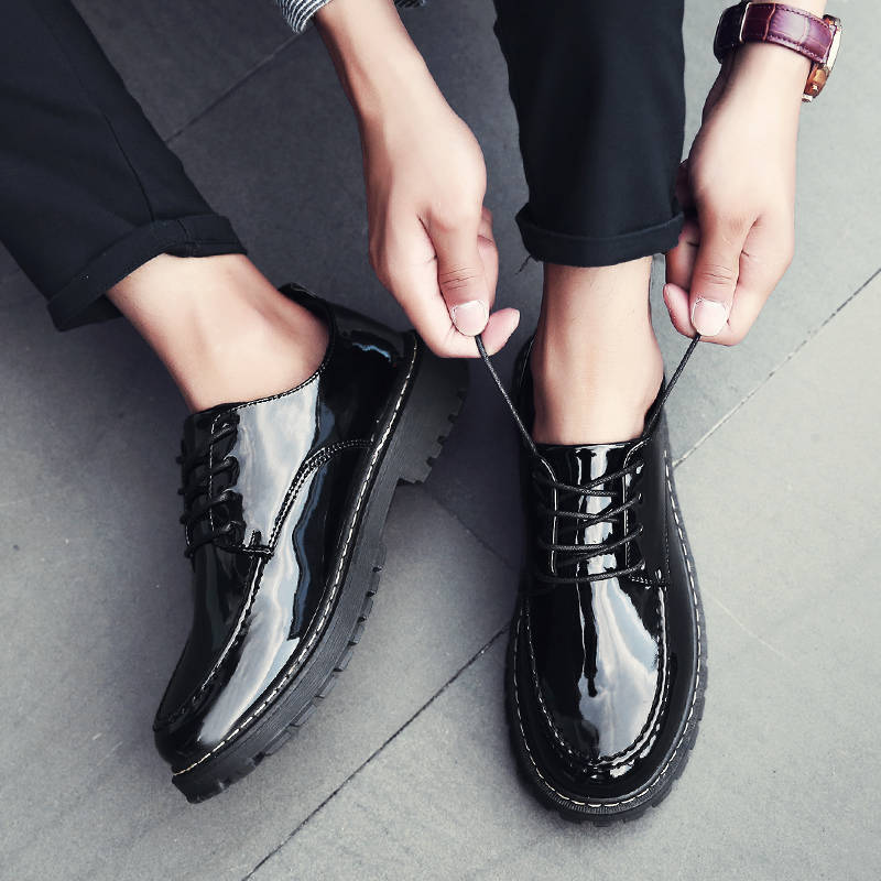 Men Spring Autum Leather Boots Men Fashion Ankle Boots Business Casual Man Lace-up Shoes Chunky Snow Boots Work Shoes K260328