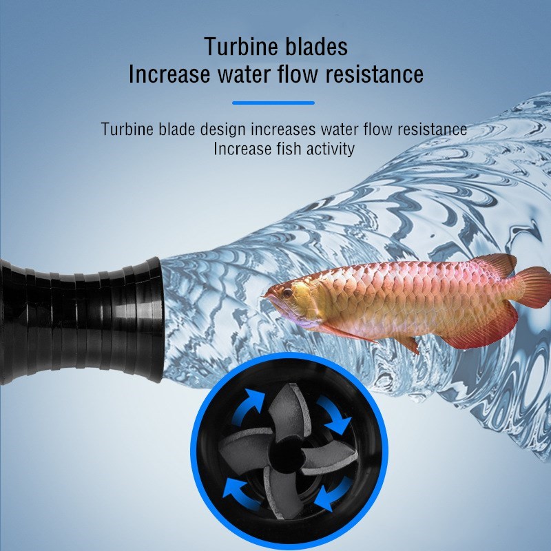 1/2" 3/4'' 1" Adjustable Direction Vortex Water Flow Accelerator Aquarium Rotating Water Outlet Nozzle for Fish Tank Filter Pump