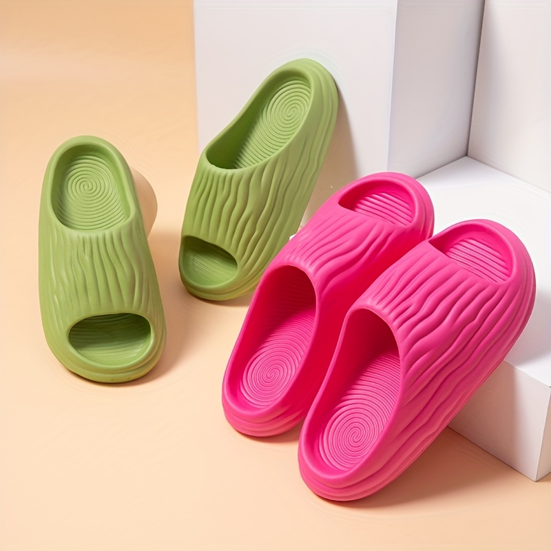 Women's thick-soled home slippers, comfortable solid color non-slip slippers, home light shoes, non-slip and durable