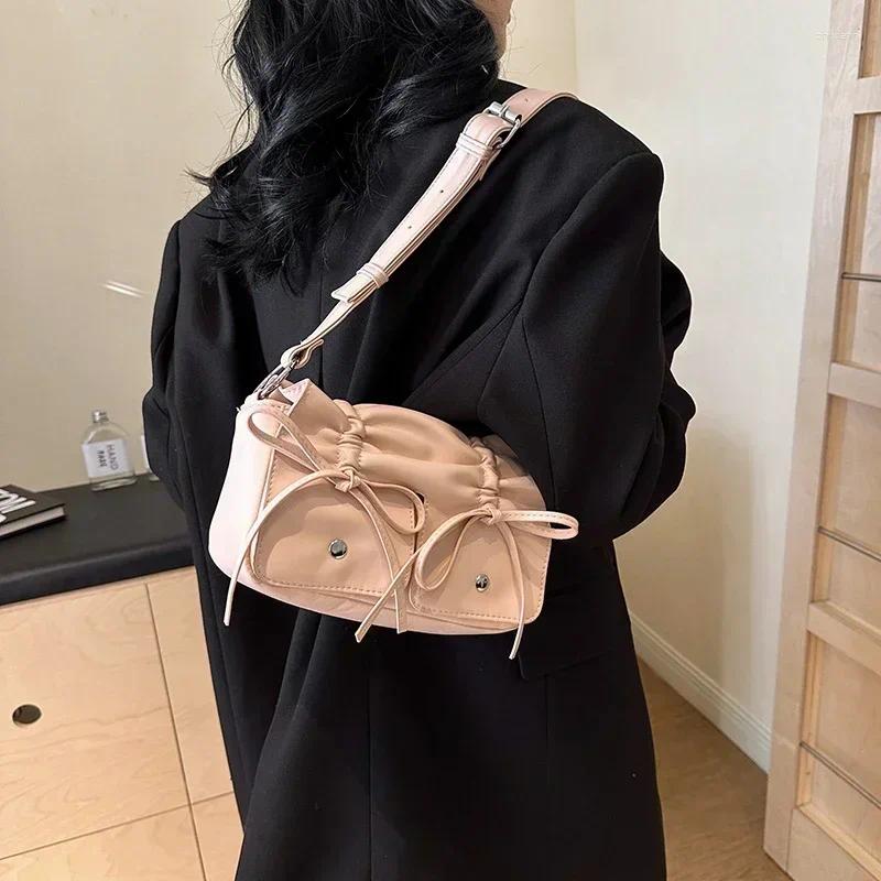 Free Shipping Shoulder Bags Pu Zipper Bow Ladies 2024 Fashion Simplicity Classics Crossbody For Women Bolsas Femininas Designer Bag Luxury Bag Tote Ba