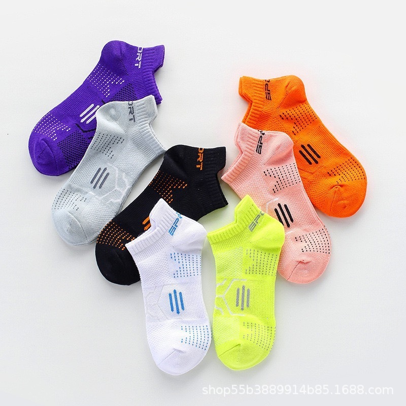 Men's women's summer thin spring and autumn boat sports running basketball socks, short tube socks