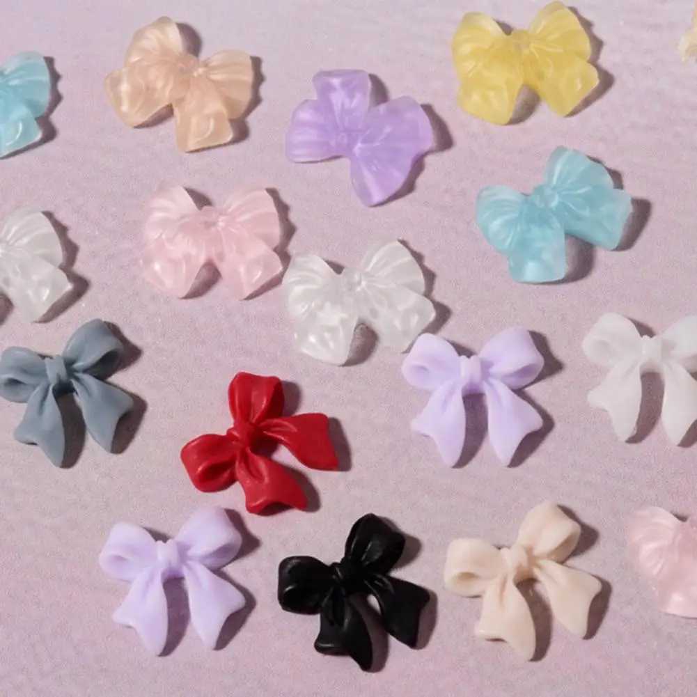 Nail butterfly rhinestone nail art tool shiny and lightweight 3D color nail bow rhinestone bow decoration fashionable style W240829