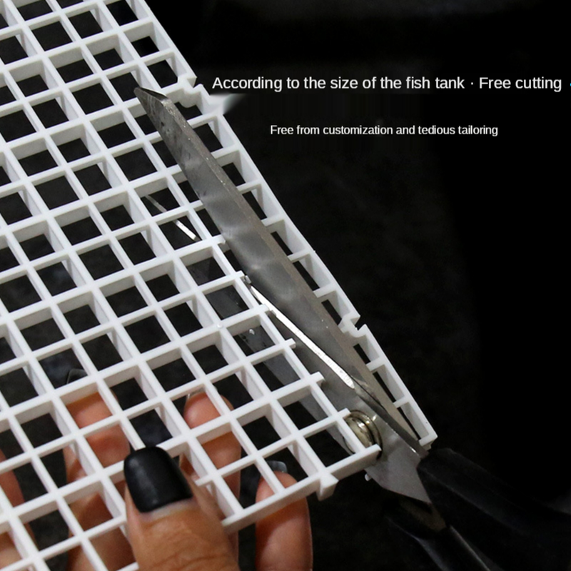 1PCS Grid Isolate Board Plastics Divider Filter Isolation Net Fish Tank Bottom Tray Separator Plate Aquarium Accessories /Sucker