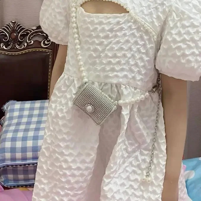 miyagawa Pearl Belt Accessorie Small Bag Decoration Paired with Dress Chain Waist packs Ins Fashion 240830Z