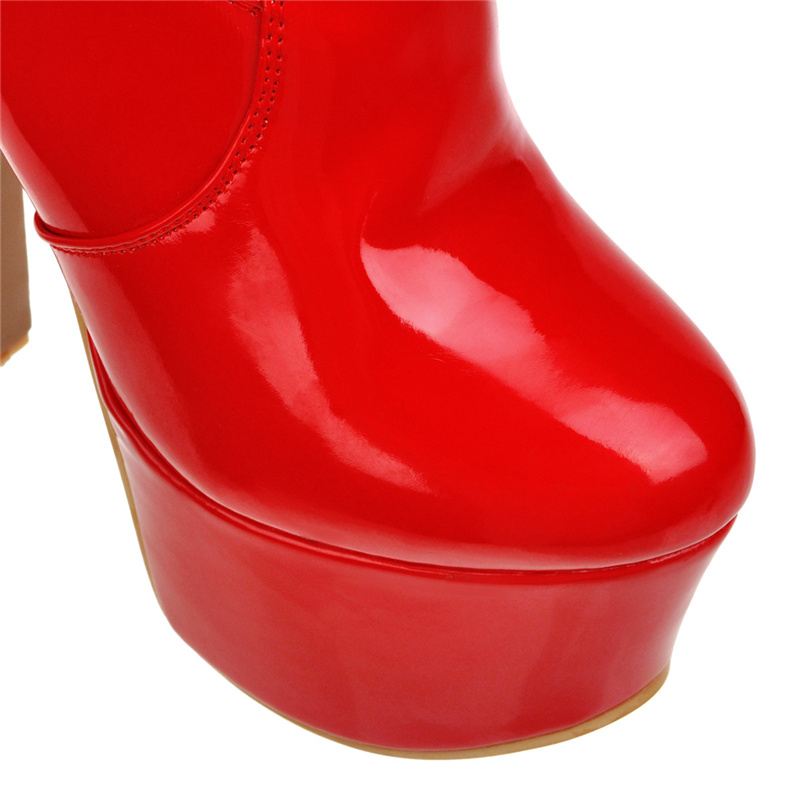 Over Sexy the Knee Women Fashion Heels Platform Women's Winter High Boots Red White Party Fetish Shoes Large Size 48 ad64 's