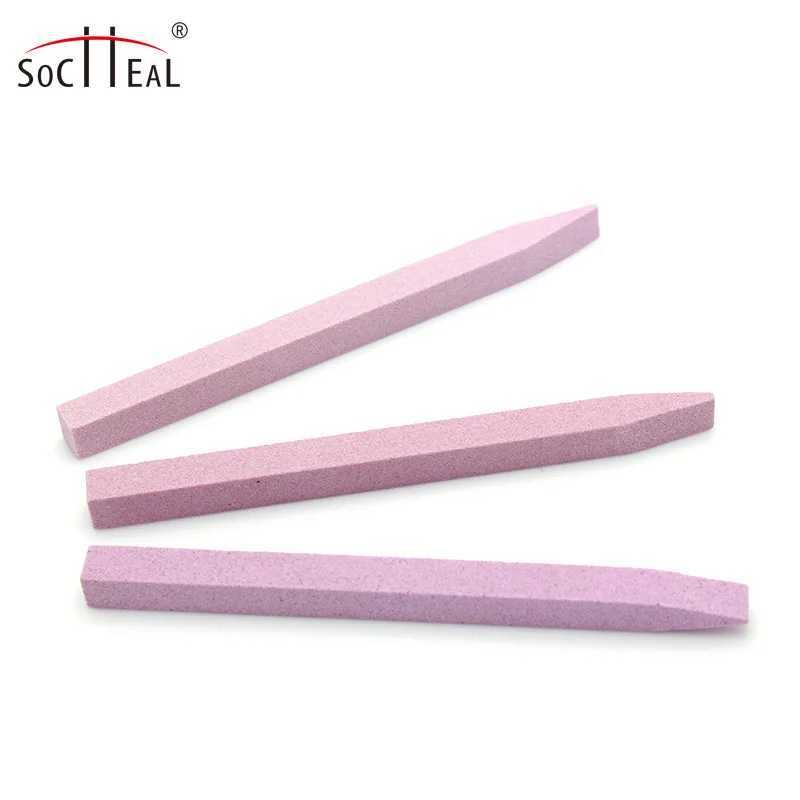 Quartz nail file professional sanding buffer block V-shaped nail art grinding keratin layer removal process tool W240829