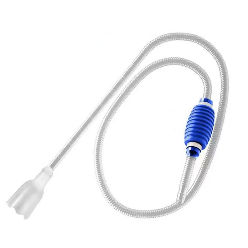 Siphon Pump With Filter Nozzle Fish Tank Water Changer Air Pump Cleaning Accessorie Handheld Aquarium Gravel Cleaner Vacuum 1.5m