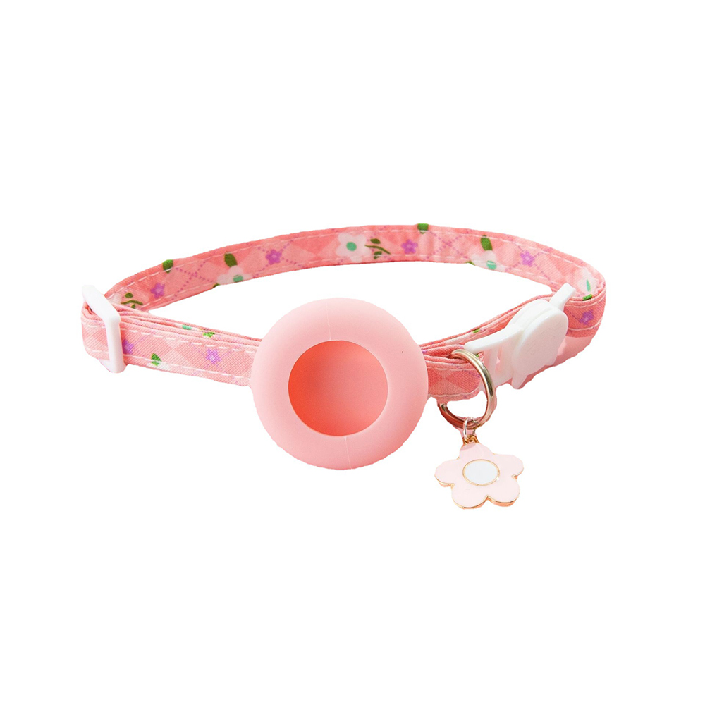 AirTag Cat Collar,print Adjustable Cat Collar with Apple Air Tag Holder,Safety Cat Collars for Girl Boy Cats,Kittens and Puppies