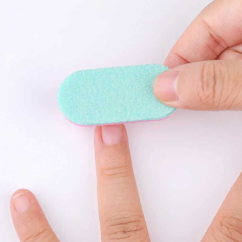 5/10/20 mini nail sponge file buffer block buffer sanding nail file pedicure tool for gel polishing machine nail accessories W240829