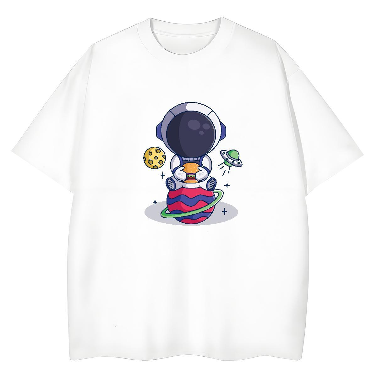 Brand Lady T shirt 230g 100% Cotton universe Hip Hop Street T-Shirts Breathable Short Sleeve Skull Wear
