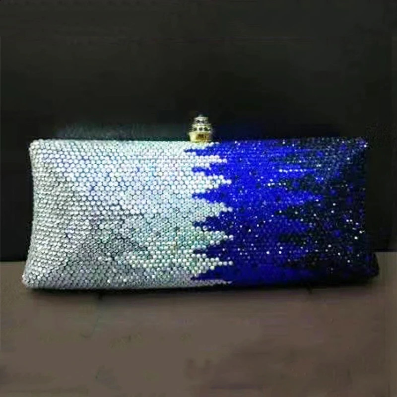 Fashion Green/Yellow 8 Colors Crystal Evening Purse Women Small Phone Clutch Bag Elegant Gift Female Party Chain Handbags 240830