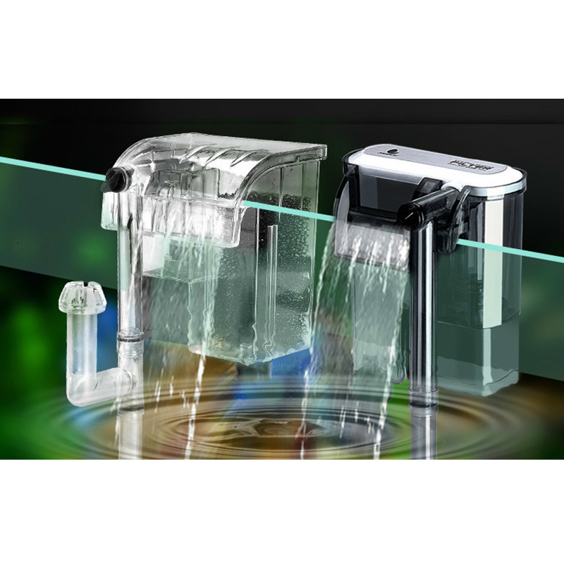 Oil Film Filter Skimmer For Aquarium Waterfall Mini Fish Tank Turtle External Hang On Air Water Pump Pet Products Spong Cleaning