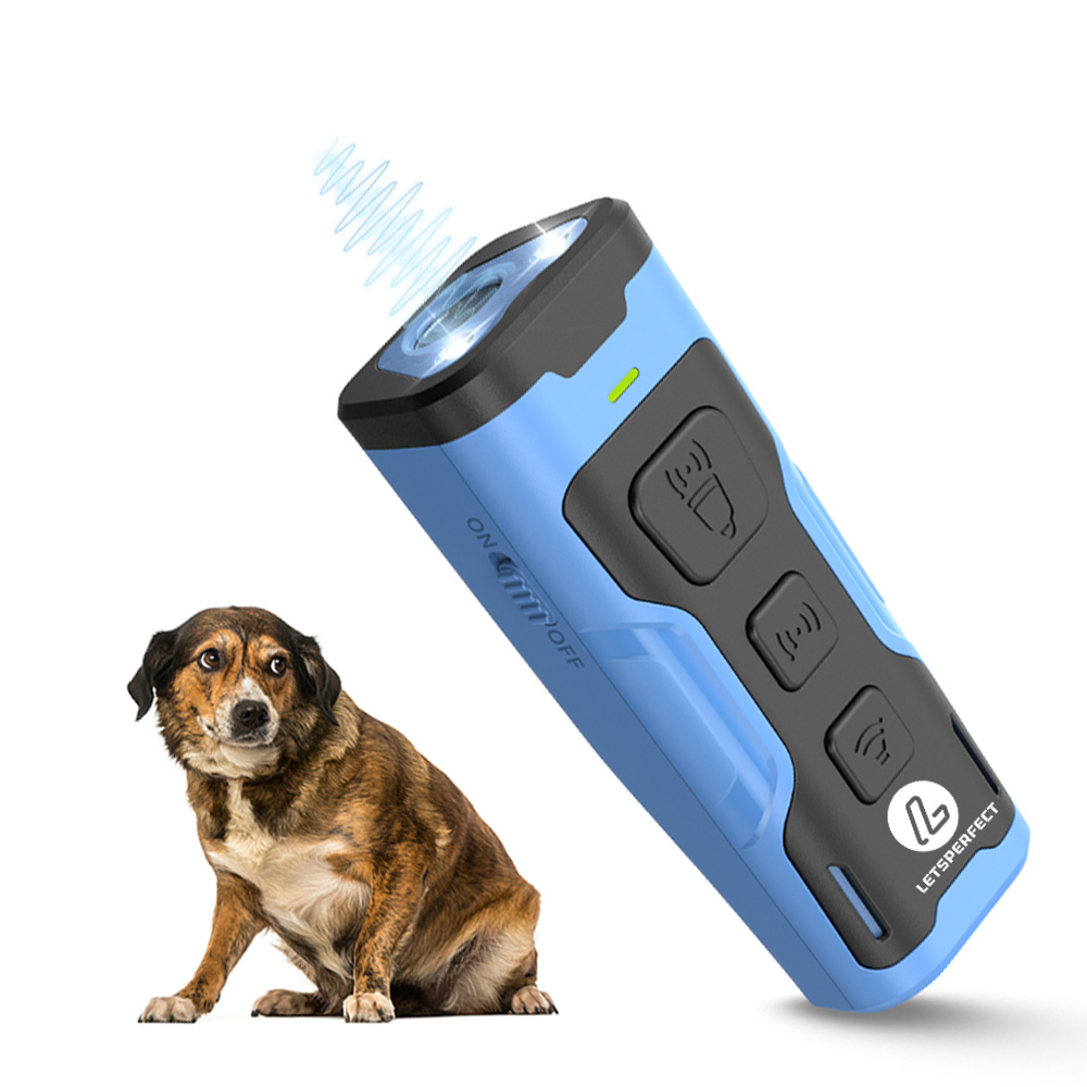 Dog Bark Deterrent Devices w 3X Sonic emitters 50ft Range Professional Dog Training Tool Anti Bark Device for Dogs Behavior