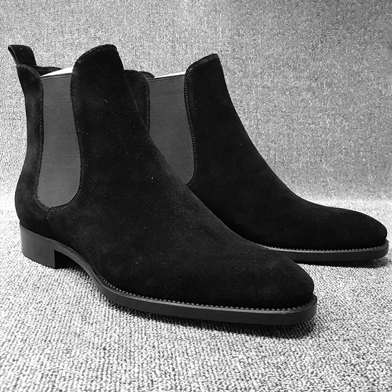 Chelsea Boots Men Shoes 2024 New Men Boots Luxury Winter Boots Men Ankle Boots Male Dress Shoes Plus Size 48 Botas De Hombre
