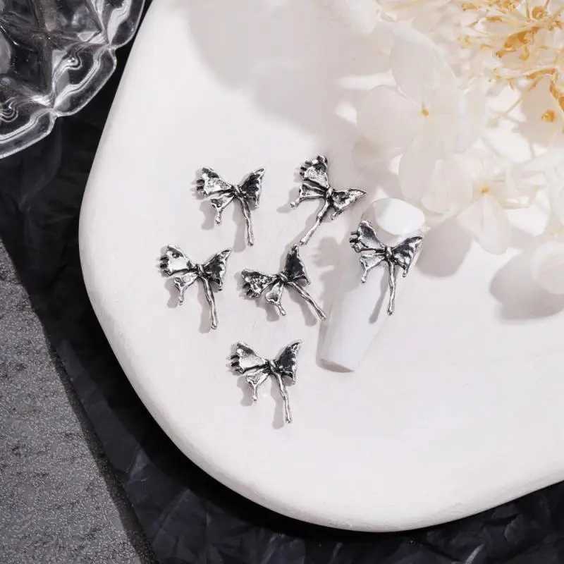 Dark Nail Art Accessories Durable Angel Metal Alloy Dark Series Nail Supplies and Hand Tools Cross Nail Art Jewelry Halloween 3D W240829