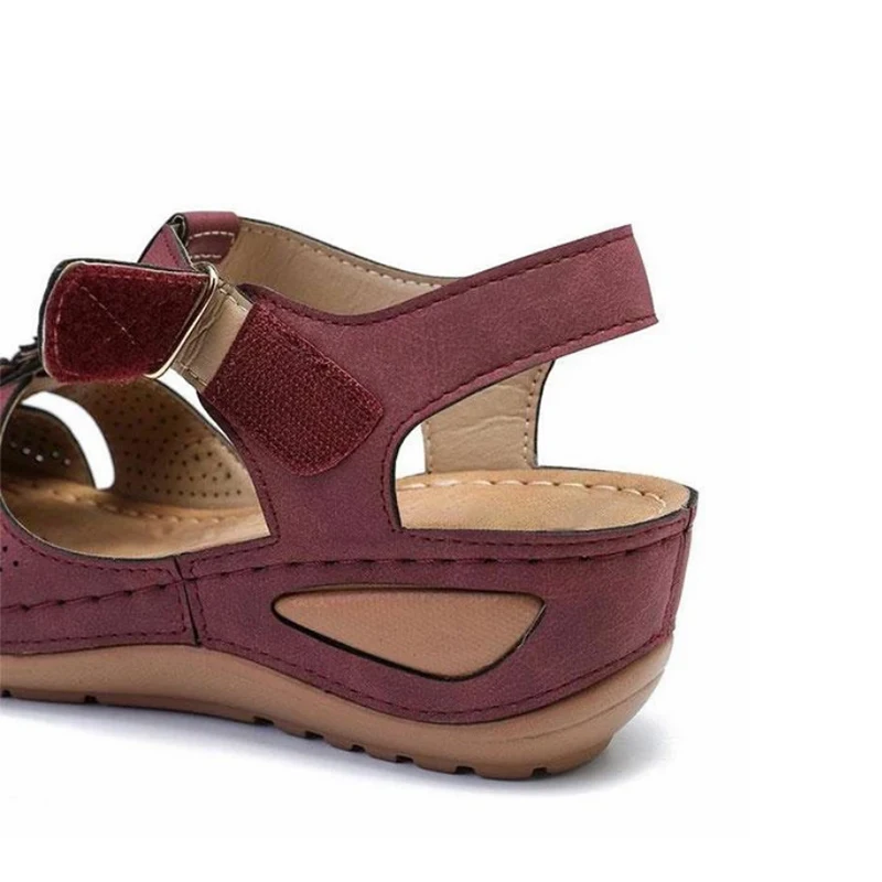 Customized Women Sandals Wedges Woman Heels Sandals Chaussures Femme Soft Bottom Platform Sandals Gladiator Casual Shoes
