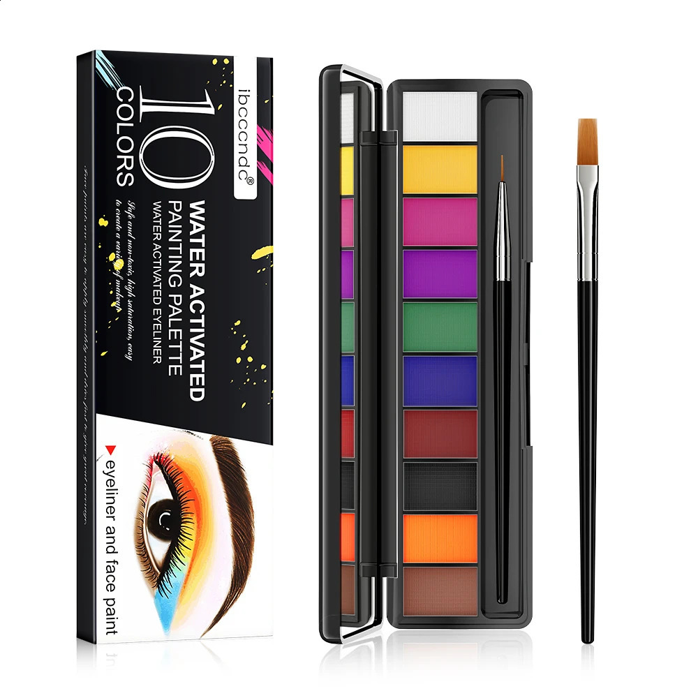 Luminous Painting Eyeshadow for Ai Robot Makeup Body eye shadow Halloween Party Makeup eyeliner Science Fiction Film 240829