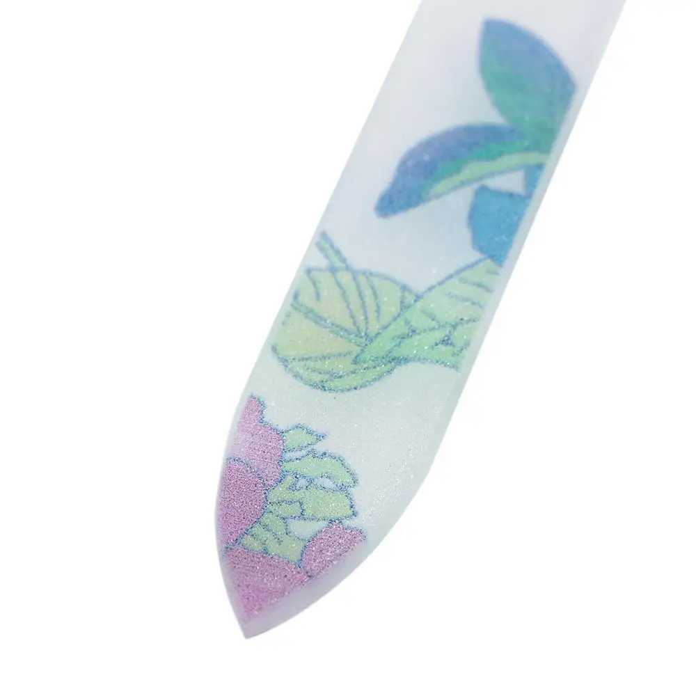 Professional Printing Crystal Glass Nail Files Flash Nail Art Polishing Tools Manual Tools W240829