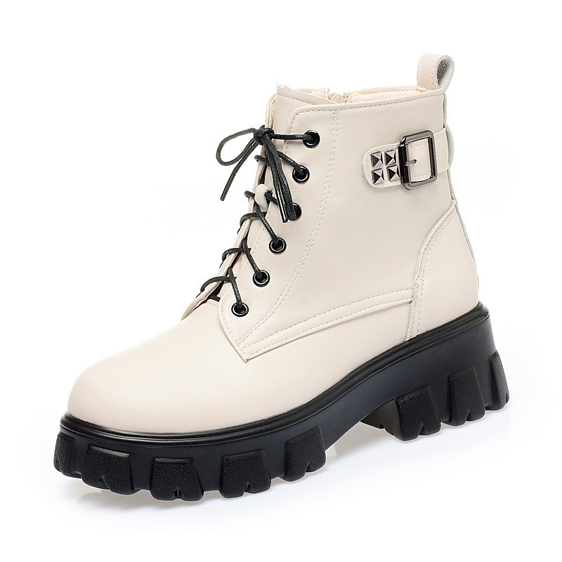 AIYUQI Women Winter Boots Genuine Leather 2024 New Fashion Natural Wool Warm Marton Boots Women Thick-soled Women's Ankle Boots