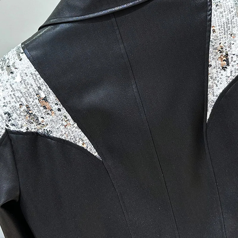 PFHQ Mens Short Jacket Autumn/Winter Willow Nail Glitter Decorative n Casual Loose Versatile Zipper Top 21Z6056 240830