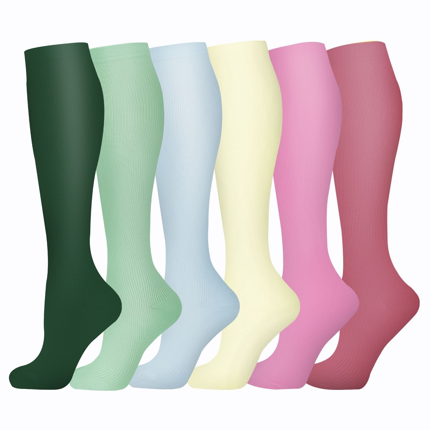 Pressure outdoor sports high skipping rope running long tube shaping socks, multi-color sequential calf socks