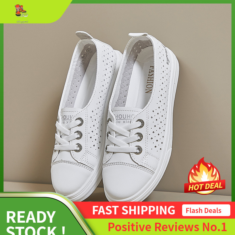 Ddmysports Summer New Little White Female Ollow Breathable Student Board Casual Shoes Increase Eight Instagram Street Shoot DA OUTDOOR