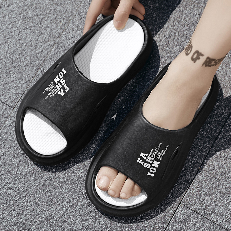 Fashion Men Slippers Outdoor Sandals Beach Soft Sole Indoor Slides Design Men Casual Shoes Flip-flops Home Slippers Size 39-48