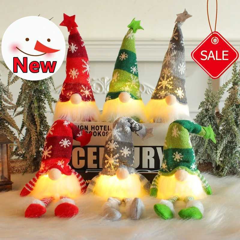 Decorations 6 Styles Glowing Gnome Faceless Doll Merry Home Decoration Navidad Natal Gift New Year Christmas Gifts Q240829