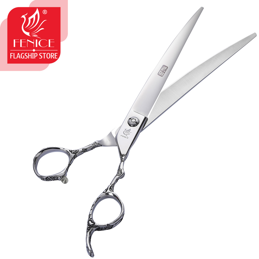 Fenice Dragon handle curved pet grooming scissors for dogs grooming shears ножницы tijeras tesoura