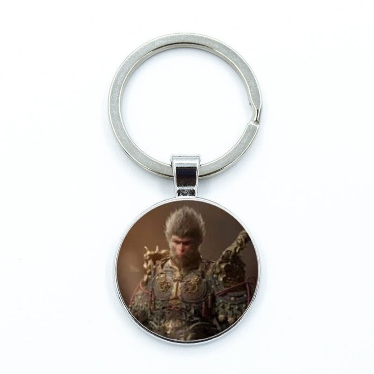 Stylish Black Myth Sun Wukong Alloy Pendant - Unique Game Collectible Keychain for Cars and Bags