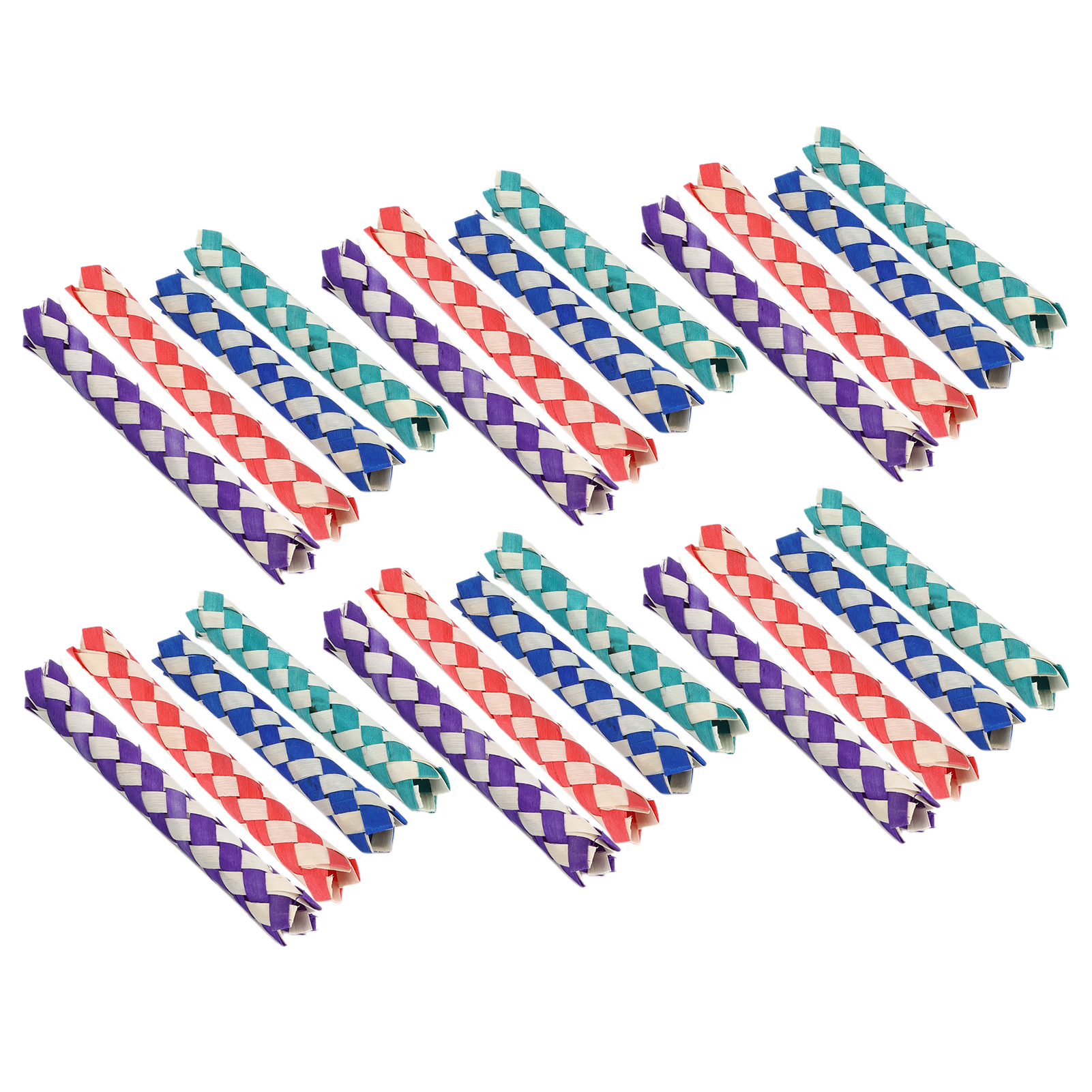 Finger Traps Birds Parrots Chew Toy Chinese Bamboo Traps DIY Toy for Kids Parties Chinese Bamboo Traps Bamboo Finger Traps
