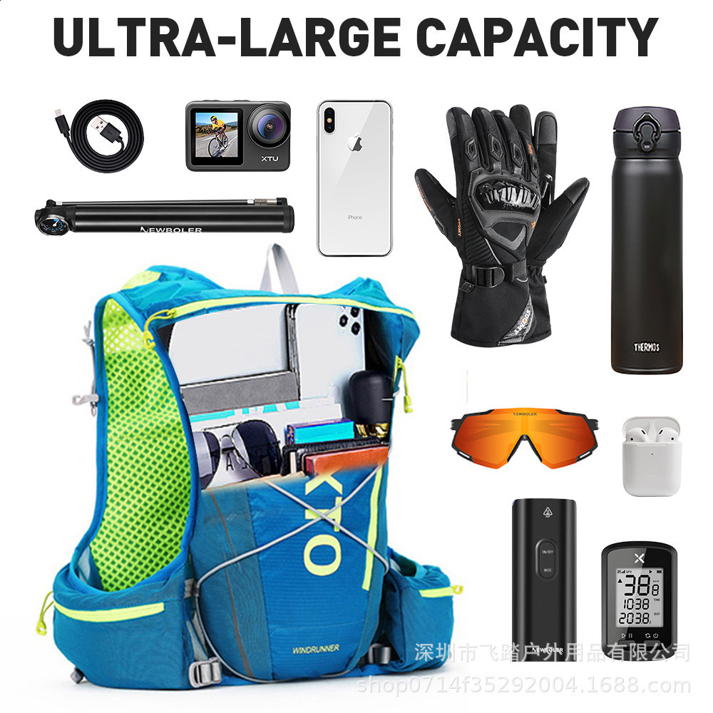 8L Running Hydration Vest Backpack Men Women Outdoor Sport Bags Trail Marathon Jogging Hiking option Water Bag Flask 240601