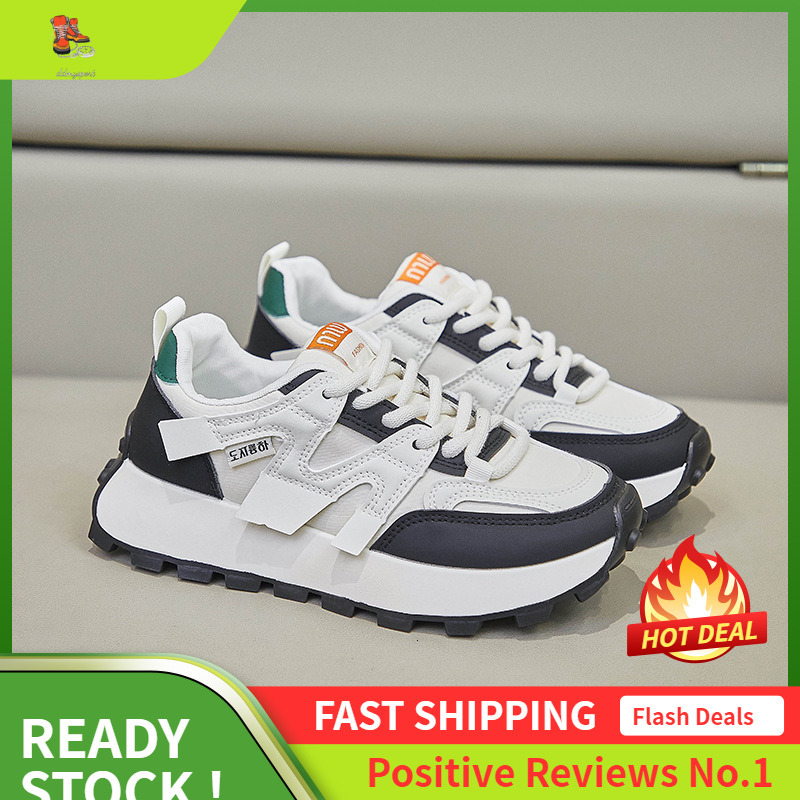 Ddmysports Ins Korean Version New Dad Women Spring Student Sports Running Casual Shoes Height Increasing G OUTDOOR