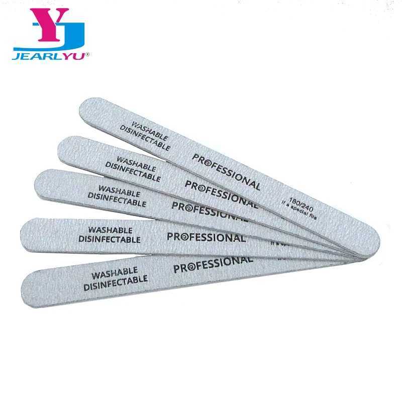 10 pieces of nail files with cushioning durability gravel sanding nail art accessories professional gray sanding nail files W240829