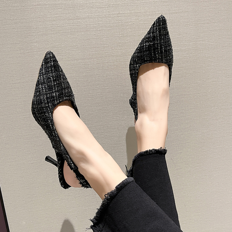Brand Designer Sgbacks High New Heels Pumps Women Blue Pointed Toe Party Shoes For Woman 2023 Summer Thin Heeled Sandals Ladies