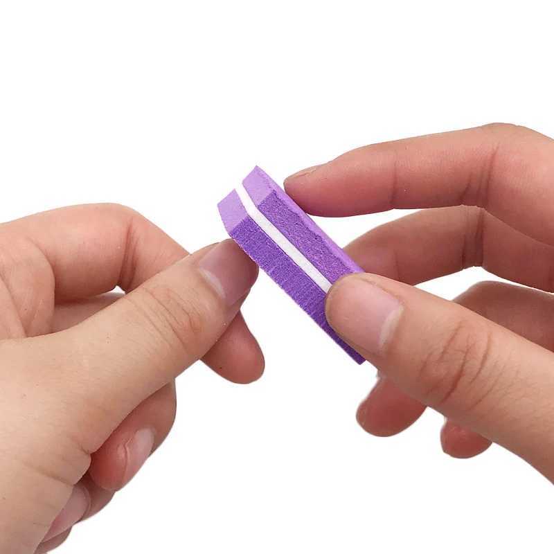 20 pieces/set of nail buffer file Mini nail file block Multicolor sponge for UV gel nail polish sanding buffer strip Manicure TF28 W240829