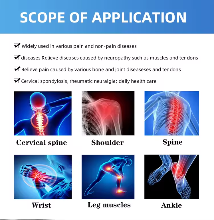 Physiotherapy 2 Wavelength 980nm/810nm/1064nm Diode Laser Eczema Treatment Machine Chronic Pain Muscle Tension Pain Relief Anti-inflammation Device