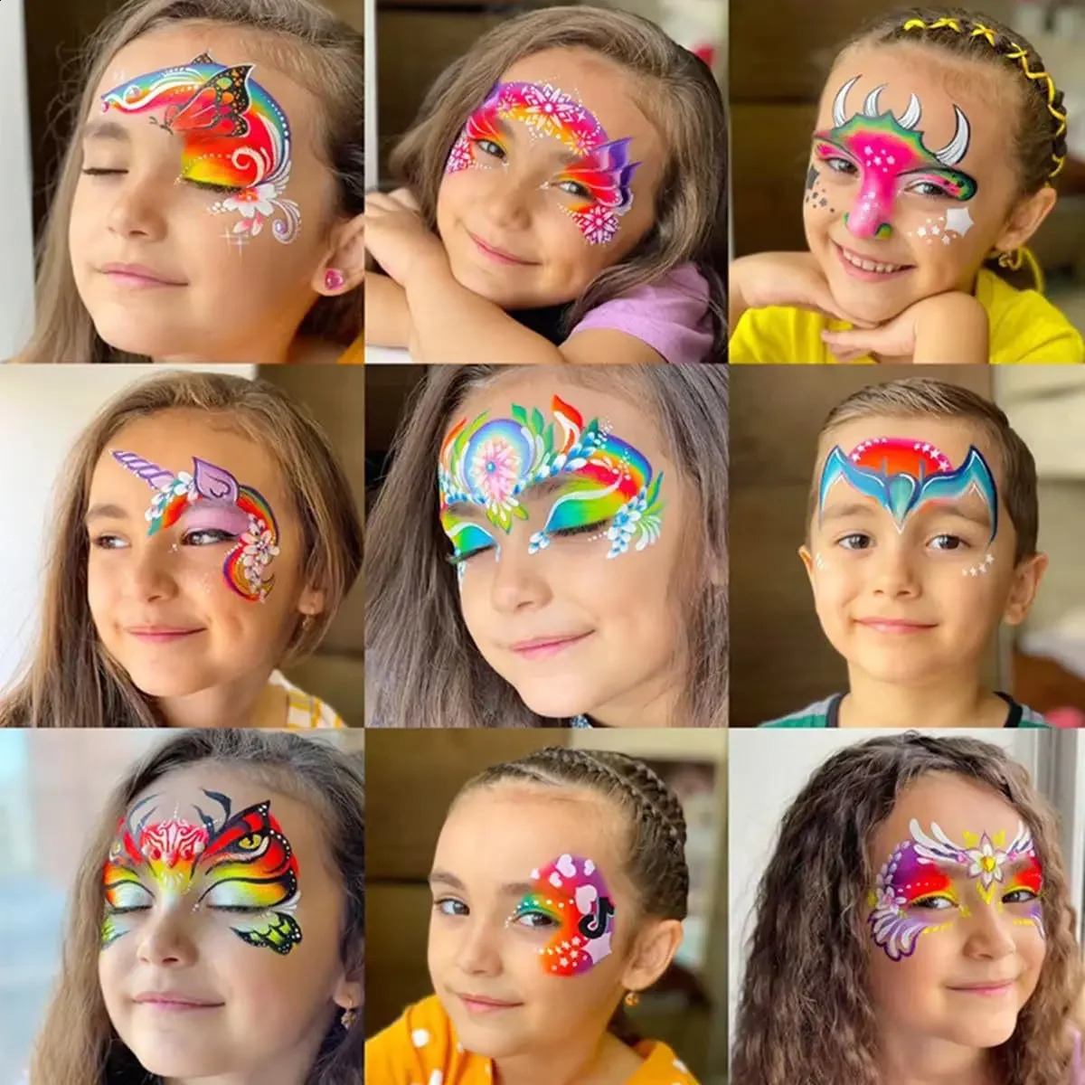 painting painting painting eye shadow is easy to clean painting Festival acrylic painting Halloween makeup 240829