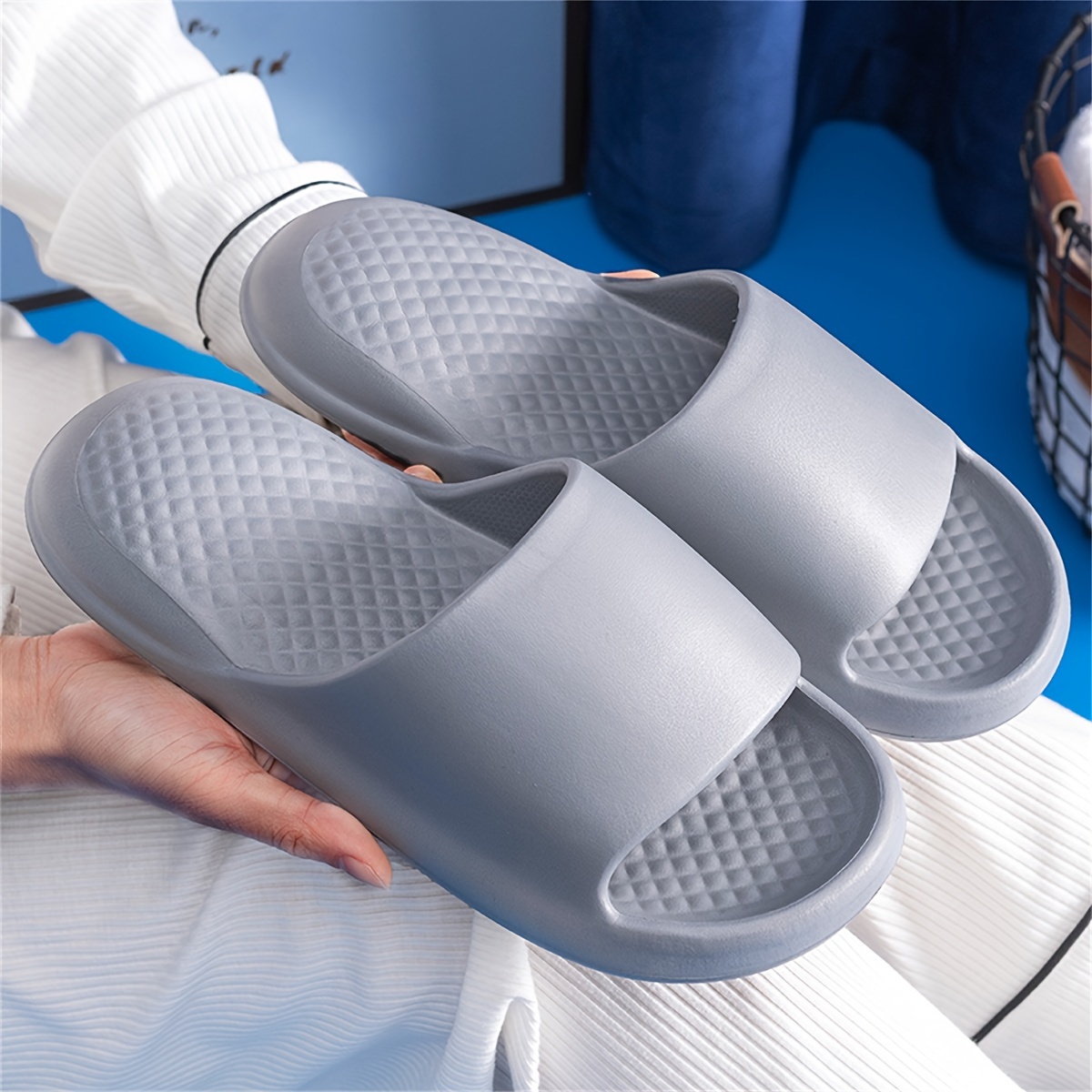 Ultra-Comfortable EVA Air Cushion Slide Sandals - Soft, Versatile, Non-Slip, Breathable, Easy to Wear - Perfect for Indoor, Outdoor, Summer, Beach, Ho
